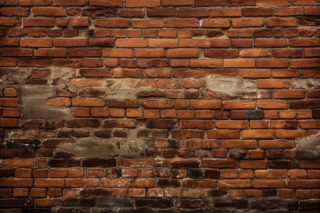 Old red brick wall texture background for graphic design or web design.の素材