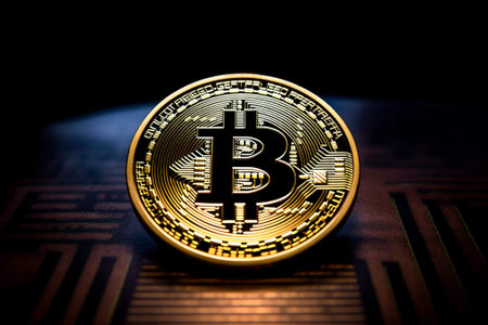 Bitcoin is a modern way of exchange and this crypto currency is a convenient means of payment in the financial and web marketsの素材