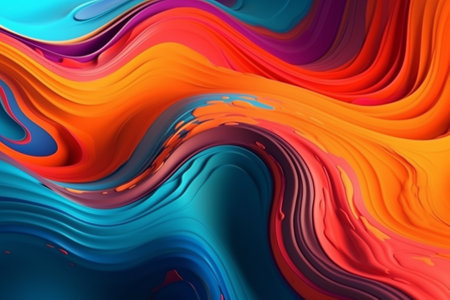 3d rendering of colorful abstract background. Computer generated modern abstract design.の素材