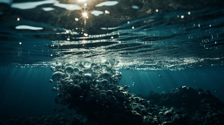 Underwater view of the coral reef. Underwater world. Underwater world.の素材