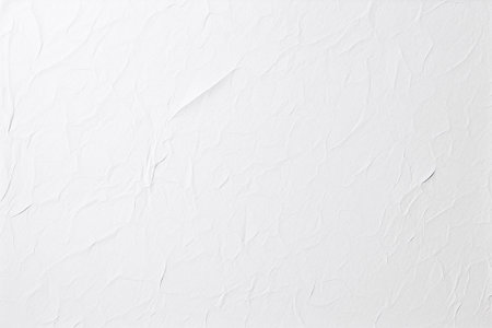 White crumpled paper texture background for design with copy space for text or image.の素材
