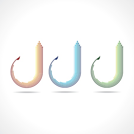 Set of arrow logo vectorのイラスト素材