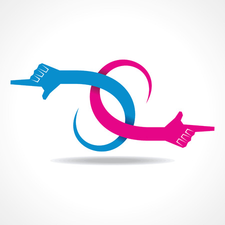 creative hand icon vector concept vectorのイラスト素材
