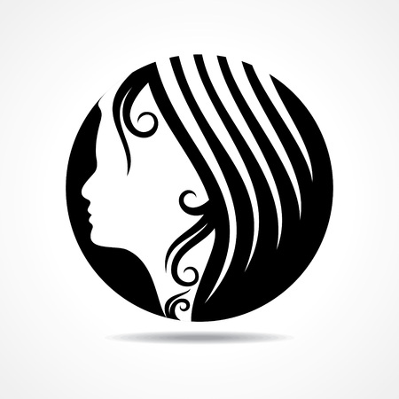  Beautiful fashion lady face stock vectorのイラスト素材
