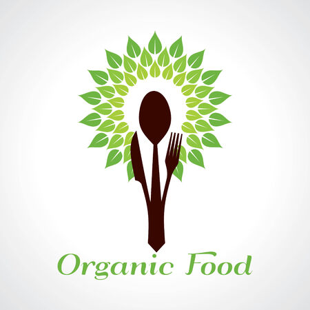 Organic food concept stock vectorのイラスト素材