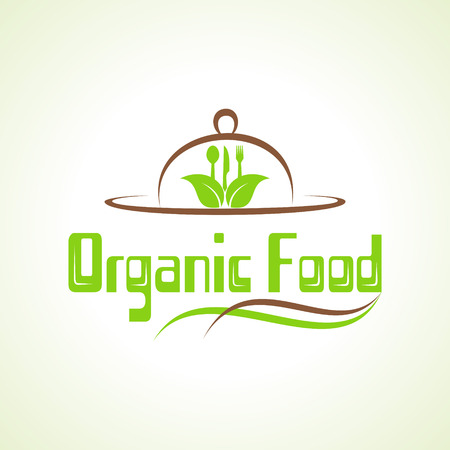 creative organic food design word concept vectorのイラスト素材