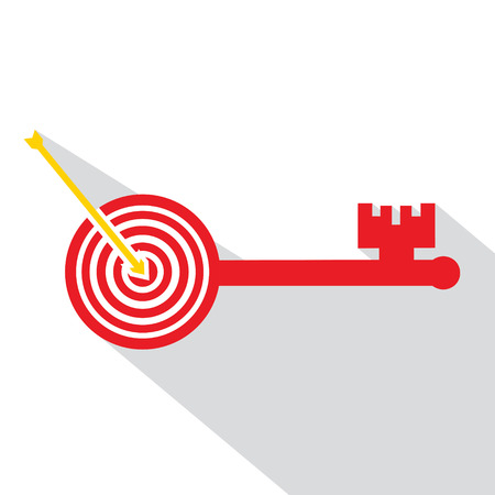 Archery board make keyのイラスト素材