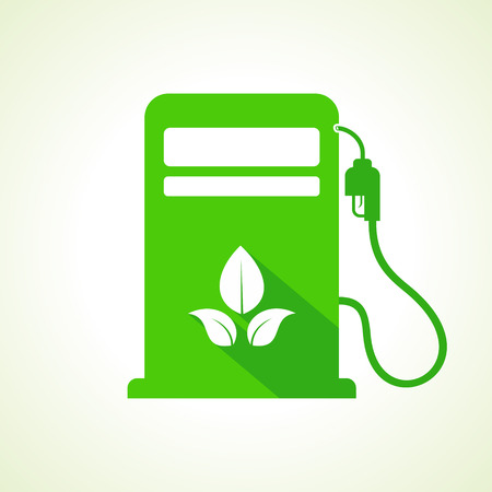 Bio fuel concept with petrol pump machineのイラスト素材
