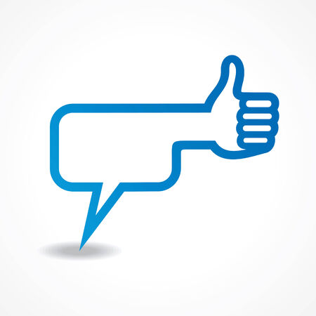 message bubble make a like symbol stock vectorのイラスト素材