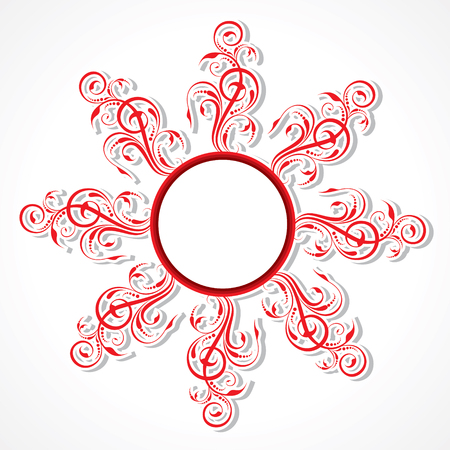 creative floral design background stock vectorのイラスト素材