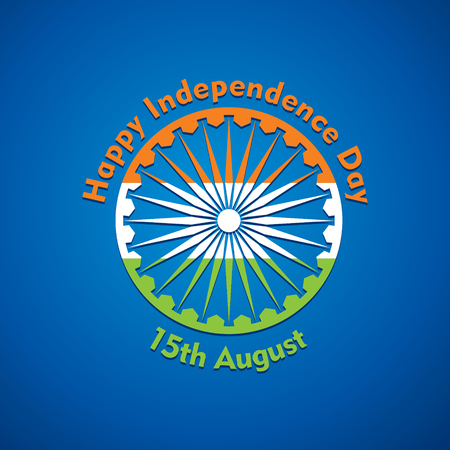 Happy independence day greeting card stock のイラスト素材