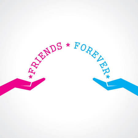 Happy friendship day greeting card stock vectorのイラスト素材