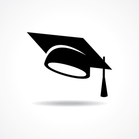 graduation cap symbol stock のイラスト素材