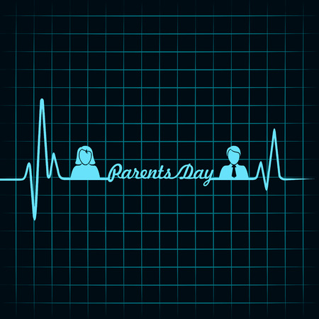 creative happy parents day background のイラスト素材
