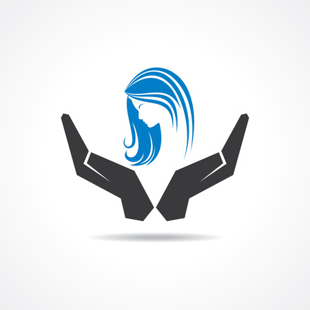 save girl child concept stock vectorのイラスト素材