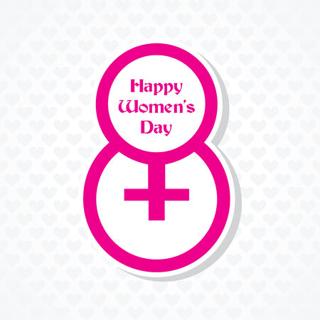 Womans day greeting stock vectorのイラスト素材