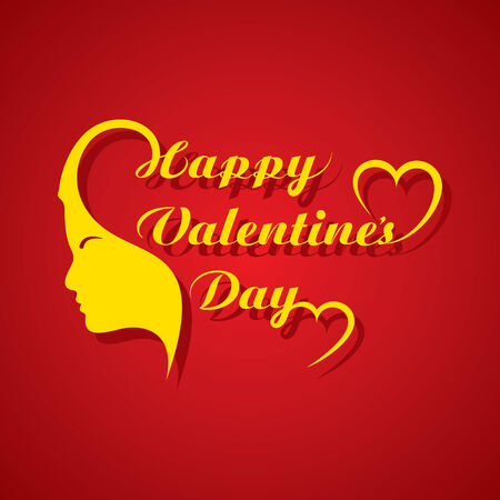 Valentines day greeting card design vector illustrationのイラスト素材