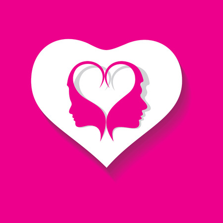 Valentines day greeting card design vector illustrationのイラスト素材