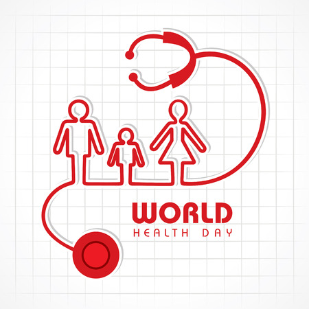Creative World Health Day Greeting stock vectorのイラスト素材