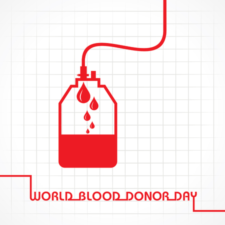 Creative World Blood Donor Day Greeting stock vectorのイラスト素材