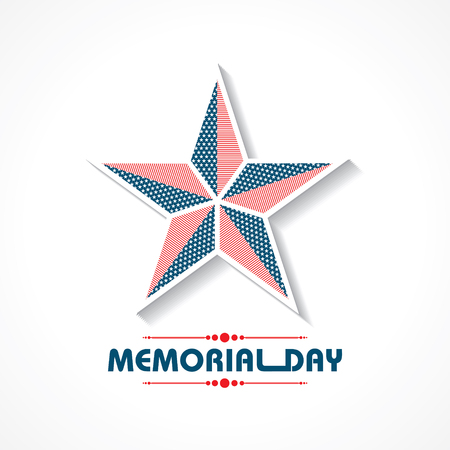 Creative memorial Day Greeting stock vectorのイラスト素材