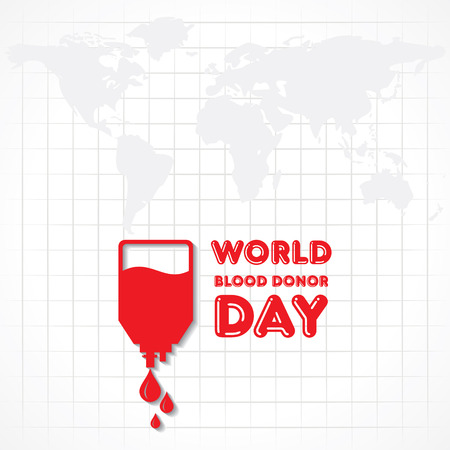 Creative World Blood Donor Day Greeting stock vectorのイラスト素材