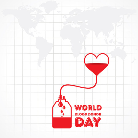 Creative World Blood Donor Day Greeting stock vectorのイラスト素材