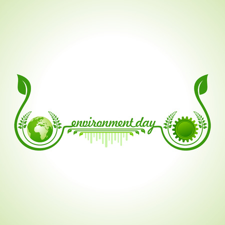 world environment day greeting designのイラスト素材