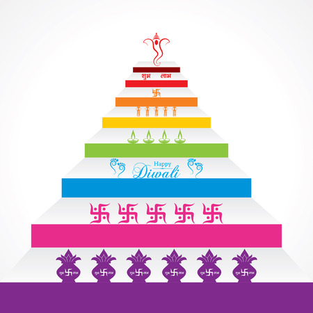 Stylish design and text for Diwali celebration stock vectorのイラスト素材