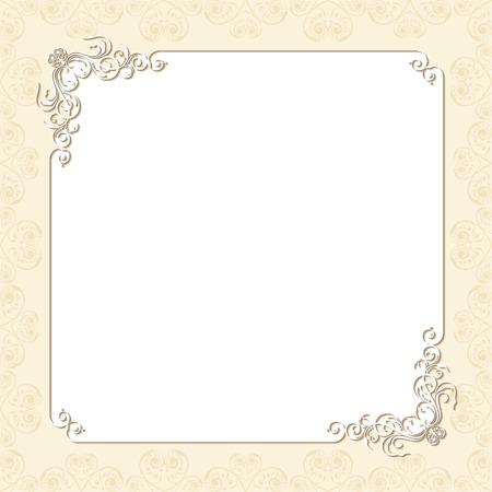 Wedding Invitation Card design stock vectorのイラスト素材