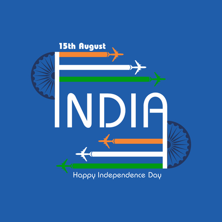 Illustration for independence day of india stock vectorのイラスト素材