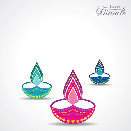 Diwali utsav greeting or poster cardのイラスト素材