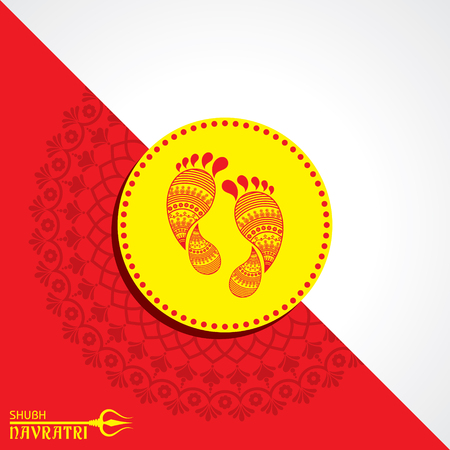 Illustration of Navratri utsav greeting cardのイラスト素材
