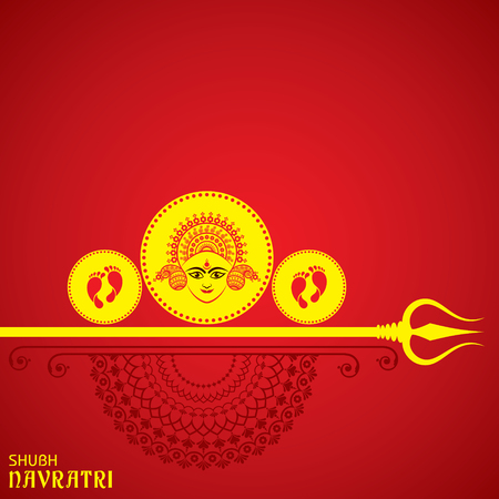 Illustration of Navratri utsav greeting cardのイラスト素材