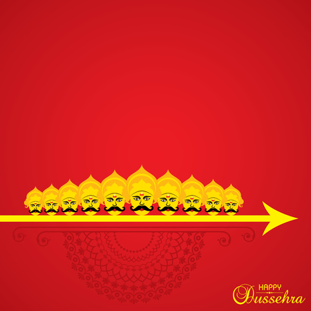 Dussehra festival greeting or poster design stock.のイラスト素材