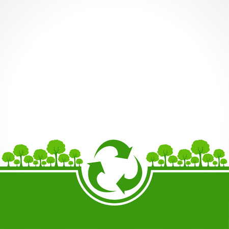 Save Nature Concept - World Environment Day stock vector.のイラスト素材