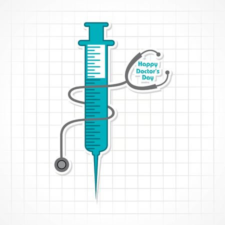 Vector illustration of National Doctors Day stock image and symbolsのイラスト素材