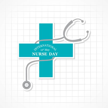Vector illustration of International Nurse Day stock image and symbolsのイラスト素材