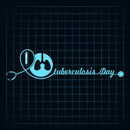 World Tuberculosis Day Vector Illustration. Suitable for greeting card, poster and banner.のイラスト素材