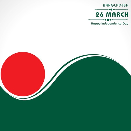 Vector illustration of Independence day concept with Bangladesh national flag patternのイラスト素材