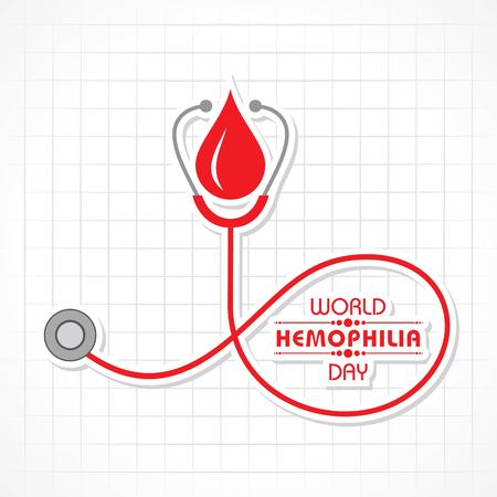 World Hemophilia Day Vector Illustration. Suitable for greeting card, poster and bannerのイラスト素材