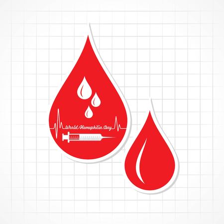 World Hemophilia Day Vector Illustration. Suitable for greeting card, poster and bannerのイラスト素材