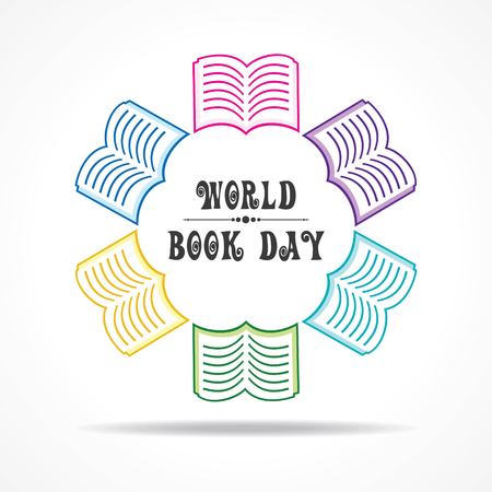 Vector Illustration of World Book Dayのイラスト素材