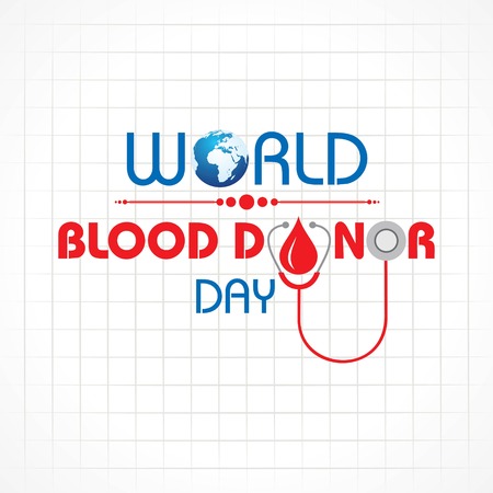 Creative World Blood Donor Day Greeting stock vectorのイラスト素材
