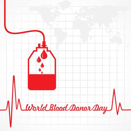 Creative World Blood Donor Day Greeting stock vectorのイラスト素材