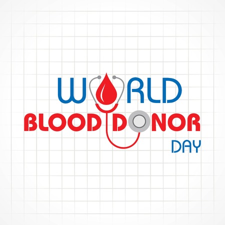 Creative World Blood Donor Day Greeting stock vectorのイラスト素材
