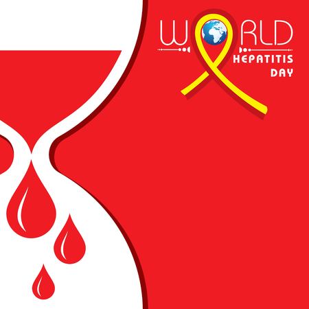 Vector illustration of World Hepatitis Day stock image and symbolsのイラスト素材