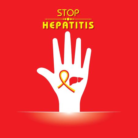 Vector illustration of World Hepatitis Day stock image and symbolsのイラスト素材
