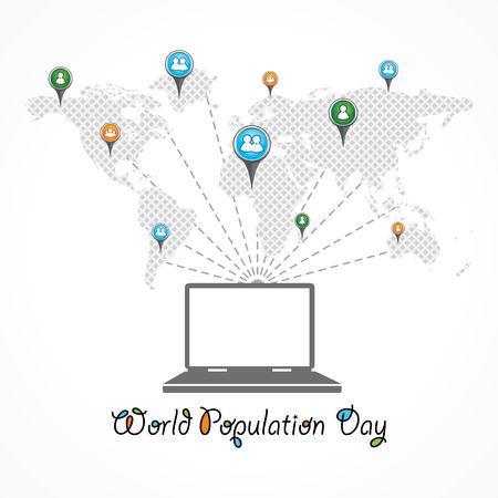 World Population Day illustrationのイラスト素材