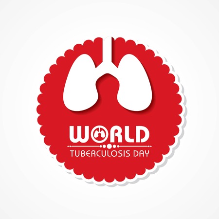 World Tuberculosis Day Vector Illustration. Suitable for greeting card, poster and banner.のイラスト素材